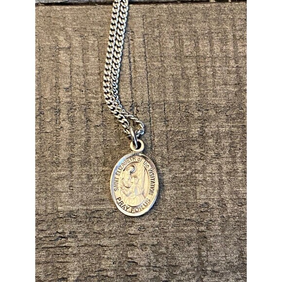 Bliss Jewelry - Saint Elizabeth of the Visitation sterling silver necklace